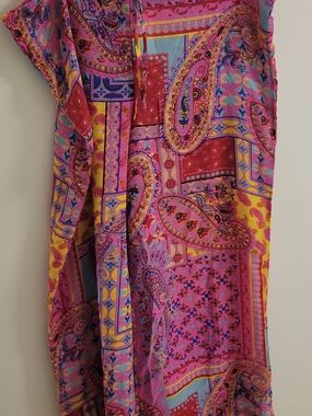 Raj  Paisley Print Swim Pants Cover Up - Size XL(12)